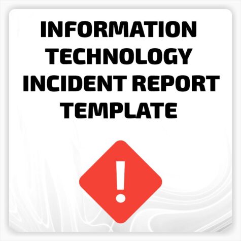 Information Technology Incident Report Template - Audilitics