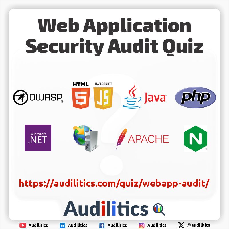 Web Application Security Audit Quiz - Audilitics