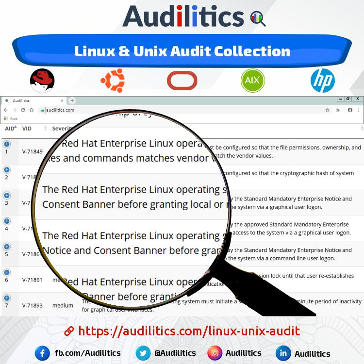 Auditing Linux Unix Servers | Audilitics